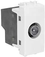 Розетка TV Проходная модульная DKC Avanti 1-м. 1 мод. белое облако картинка